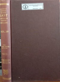 Image of The Sacred Books of The East Vol. 39 : The Sacred Books Of Chine Part V